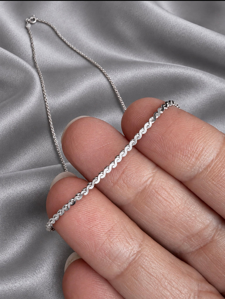 Sterling silver chain included with Mexican mother of pearl pendant