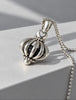 LAGOS Signature Caviar sterling silver birdcage pendant necklace with bird inside