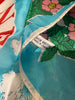 Vintage Banff National Park scarf label marked Satin Rayon Made in Japan. 