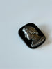 Front view of vintage 1954 Frédéric Chopin portrait brooch from Warsaw Poland