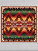 Vintage Ralph Lauren Southwestern geometric wool scarf in green orange red cream and tan