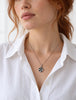 Finnish modernist Salovaara pendant necklace shown worn