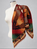 Ralph Lauren Southwestern wool scarf styled over the shoulders as a shawl