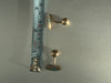 Vintage sterling silver cufflinks showing measurements