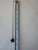 1. Sterling silver necklace chain shown beside measuring tape for length