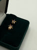 Pair of Order of the Eastern Star earrings with five-colour enamel star design
