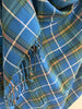 Close-up of fringed ends on Nova Scotia Provincial Tartan scarf