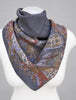 Vintage Liz Claiborne wool scarf folded into triangular neck wrap