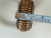 Thomas Charley sterling silver cuff bracelet showing approximately 1.5 inch width